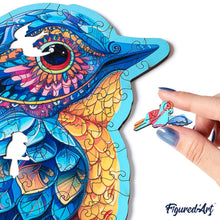 Charger l'image dans la galerie, Puzzle en Bois Adulte - Oiseau bleu sur la Branche