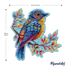 Charger l'image dans la galerie, Puzzle en Bois Adulte - Oiseau bleu sur la Branche