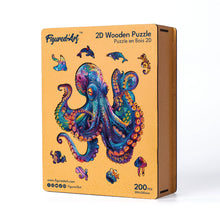 Charger l'image dans la galerie, Puzzle en Bois Adulte - Poulpe coloré