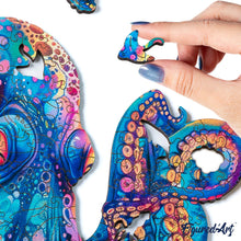 Charger l'image dans la galerie, Puzzle en Bois Adulte - Poulpe coloré