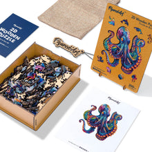 Charger l'image dans la galerie, Puzzle en Bois Adulte - Poulpe coloré