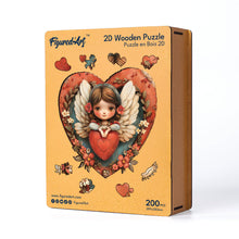 Charger l'image dans la galerie, Puzzle en Bois Adulte - Ange et Cœur