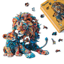 Charger l'image dans la galerie, Puzzle en Bois Adulte - Lion et Lionceau