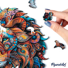 Charger l'image dans la galerie, Puzzle en Bois Adulte - Lion et Lionceau