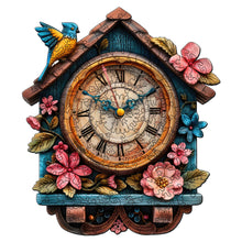 Charger l'image dans la galerie, Puzzle en Bois Adulte - Horloge coucou florale