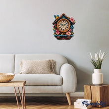 Charger l'image dans la galerie, Puzzle en Bois Adulte - Horloge coucou florale