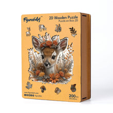 Charger l'image dans la galerie, Puzzle en Bois Adulte - Faon et Fleurs