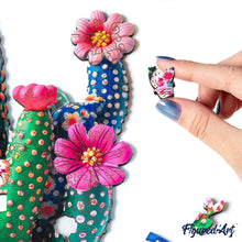 Charger l'image dans la galerie, Puzzle en Bois Adulte - Cactus fleuri en Pot