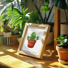 Charger l'image dans la galerie, Mini Diamond Painting 15x20cm (4 pièces) - Joyaux du Jardin : Mini Succulente