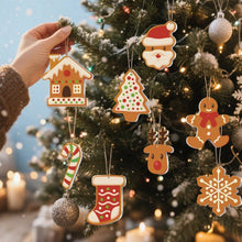 Charger l'image dans la galerie, Décorations de Noël Peinture par Numéros - Kit Pain d’épices de fête