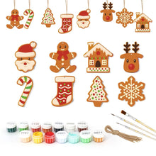 Charger l'image dans la galerie, Décorations de Noël Peinture par Numéros - Kit Pain d’épices de fête