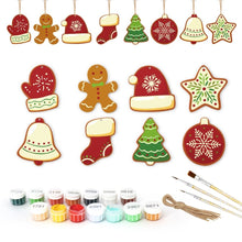 Charger l'image dans la galerie, Décorations de Noël Peinture par Numéros - Kit Moufles et Chapeaux d’hiver