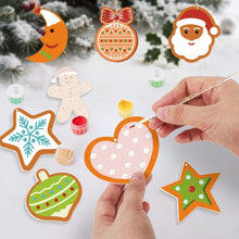 Charger l'image dans la galerie, Décorations de Noël Peinture par Numéros - Kit Lune Étoile Cœur