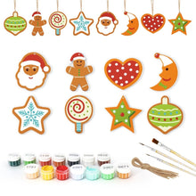 Charger l'image dans la galerie, Décorations de Noël Peinture par Numéros - Kit Lune Étoile Cœur