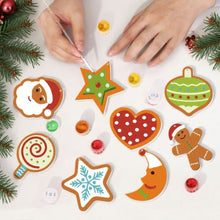 Charger l'image dans la galerie, Décorations de Noël Peinture par Numéros - Kit Lune Étoile Cœur