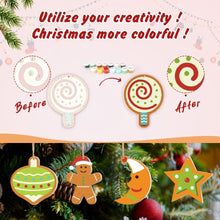 Charger l'image dans la galerie, Décorations de Noël Peinture par Numéros - Kit Lune Étoile Cœur