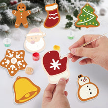 Charger l'image dans la galerie, Décorations de Noël Peinture par Numéros - Kit Chaussette du Père Noël