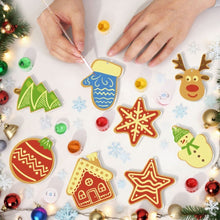 Charger l'image dans la galerie, Décorations de Noël Peinture par Numéros - Kit Étoile Maison Renne Sapin