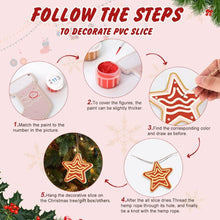 Charger l'image dans la galerie, Décorations de Noël Peinture par Numéros - Kit Étoile Maison Renne Sapin
