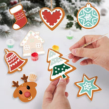 Charger l'image dans la galerie, Décorations de Noël Peinture par Numéros - Kit Cœur Étoile Chaussette Renne