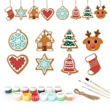 Charger l'image dans la galerie, Décorations de Noël Peinture par Numéros - Kit Cœur Étoile Chaussette Renne