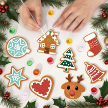 Charger l'image dans la galerie, Décorations de Noël Peinture par Numéros - Kit Cœur Étoile Chaussette Renne