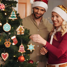 Charger l'image dans la galerie, Décorations de Noël Peinture par Numéros - Kit Cœur Étoile Chaussette Renne