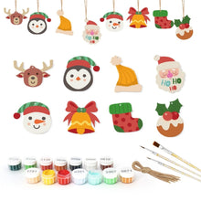 Charger l'image dans la galerie, Décorations de Noël Peinture par Numéros - Kit Renne Père Noël Chaussette