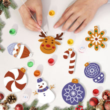 Charger l'image dans la galerie, Décorations de Noël Peinture par Numéros - Kit Flocon de neige Boules
