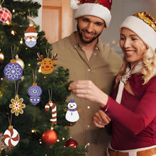 Charger l'image dans la galerie, Décorations de Noël Peinture par Numéros - Kit Flocon de neige Boules