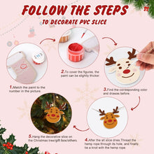 Charger l'image dans la galerie, Décorations de Noël Peinture par Numéros - Kit Flocon de neige Boules