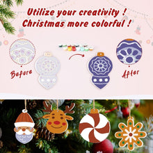 Charger l'image dans la galerie, Décorations de Noël Peinture par Numéros - Kit Flocon de neige Boules