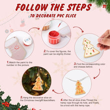 Charger l'image dans la galerie, Décorations de Noël Peinture par Numéros - Kit Cloche Chaussette Flocon de neige