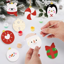 Charger l'image dans la galerie, Décorations de Noël Peinture par Numéros - Kit Ours polaire Pingouin Père Noël