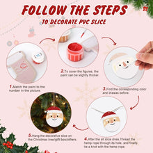 Charger l'image dans la galerie, Décorations de Noël Peinture par Numéros - Kit Ours polaire Pingouin Père Noël