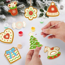 Charger l'image dans la galerie, Décorations de Noël Peinture par Numéros - Kit Chapeau Moufles Sapin Cheval