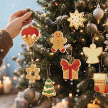 Charger l'image dans la galerie, Décorations de Noël Peinture par Numéros - Kit Étoile Sapin Cadeau Pain d’épices