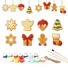 Charger l'image dans la galerie, Décorations de Noël Peinture par Numéros - Kit Étoile Sapin Cadeau Pain d’épices
