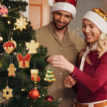 Charger l'image dans la galerie, Décorations de Noël Peinture par Numéros - Kit Étoile Sapin Cadeau Pain d’épices