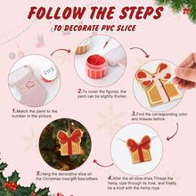 Charger l'image dans la galerie, Décorations de Noël Peinture par Numéros - Kit Étoile Sapin Cadeau Pain d’épices