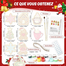 Charger l'image dans la galerie, Décorations de Noël Peinture par Numéros - Kit Cadeaux &amp; Joie des Fêtes