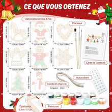 Charger l'image dans la galerie, Décorations de Noël Peinture par Numéros - Kit Petites Icônes de Noël 2