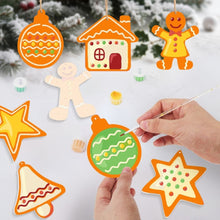 Charger l'image dans la galerie, Décorations de Noël Peinture par Numéros - Kit Petites Icônes de Noël 3