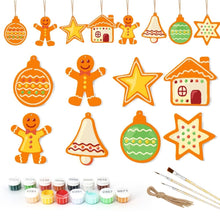 Charger l'image dans la galerie, Décorations de Noël Peinture par Numéros - Kit Petites Icônes de Noël 3