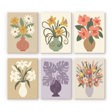 Charger l'image dans la galerie, Mini Peinture par numéros 15x20cm (6 pièces) - Vases Floraux Figured'Art