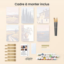 Charger l'image dans la galerie, Mini Peinture par numéros 15x20cm (6 pièces) - Toscane Classique