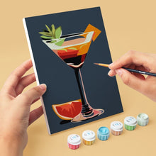 Charger l'image dans la galerie, Mini Peinture par numéros 15x20cm (6 pièces) - Cocktails Vibrants
