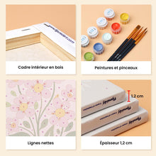 Charger l'image dans la galerie, Mini Peinture par numéros 15x20cm (6 pièces) - Fleurs Printanières