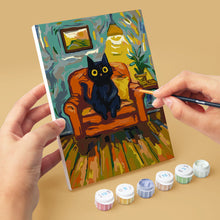 Charger l'image dans la galerie, Mini Peinture par numéros 15x20cm (6 pièces) - Chat Style Van Gogh