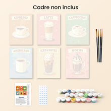 Charger l'image dans la galerie, Mini Peinture par numéros 15x20cm (6 pièces) - Café Classique